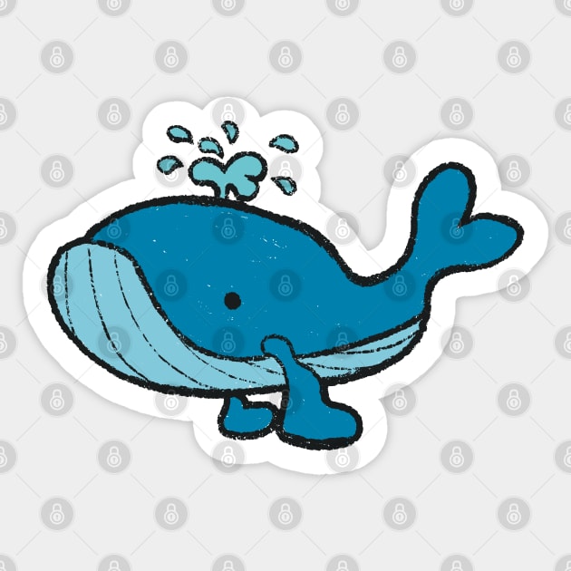 Cute Whale Sticker by LEFernsby